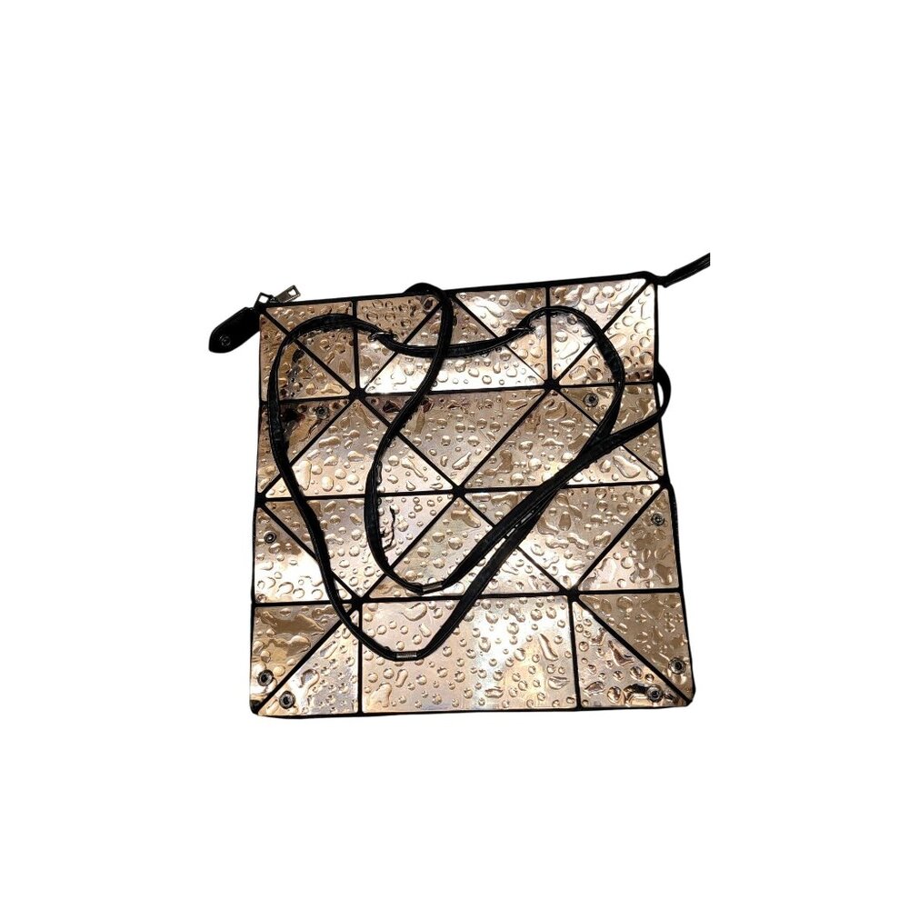 Geometric Metallic Patterned Tote Bag